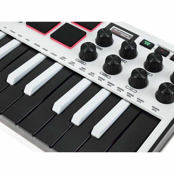 MIDI клавиатура AKAI MPK MINI MK3 White - фото 7 - id-p1623295319