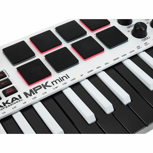 MIDI клавиатура AKAI MPK MINI MK3 White - фото 8 - id-p1623295319