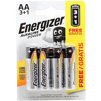 Батарейка лужна Energizer ALKALINE POWER LR6/AA, блістер 4 шт.