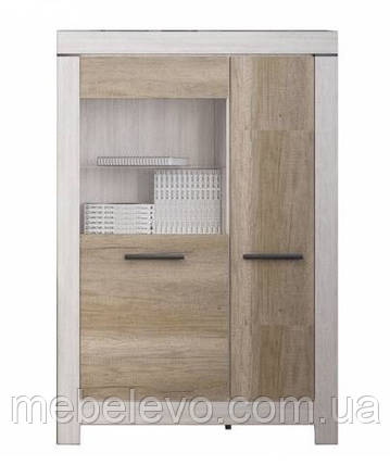 Вітрина Белен REG 1D1W 1480х1000х390мм сосна каньон + дуб корабельний Гербор, фото 1