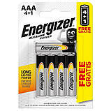 Батарейка лужна Energizer ALKALINE POWER LR03/AAA, блістер 4 шт., фото 2