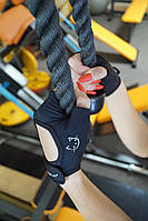 Фитнес-перчатки женские для защиты ладоней на тренировках PowerPlay 2004 черные XS
