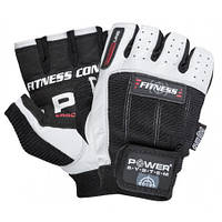 Спортивные перчатки для фитнеса и тяжелой атлетики Power System Fitness Black/White XS