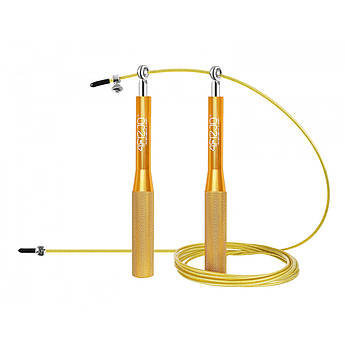 Скакалка швидкісна для кросфіту 4FIZJO Speed Rope 4FJ0185 Gold .