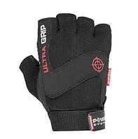 Спортивные перчатки для фитнеса и тяжелой атлетики Power System Ultra Grip Black L