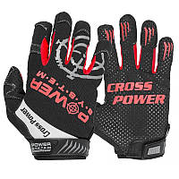 Спортивные перчатки для кроссфита с длинным пальцем Power System Cross Power Black/Red S