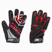 Спортивные перчатки для кроссфита с длинным пальцем Power System Cross Power Black/Red XL