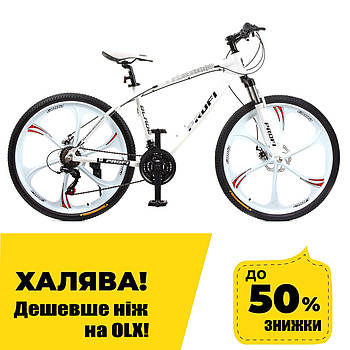 Спортивний велосипед 26 дюймів Profi T26BLADE 26.1W Білий | Алюмінева рама 17", SHIMANO 21SP