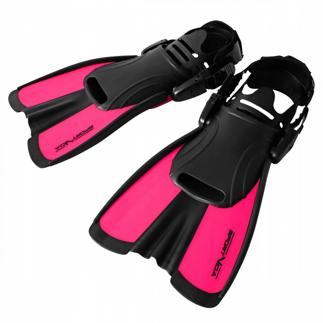 Ласты SportVida SV-DN0008JR-M Size 34-38 Black/Pink . - фото 3 - id-p1418373162