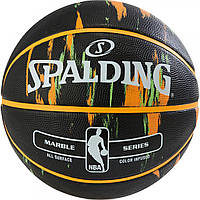 Мяч баскетбольный Spalding NBA Marble Outdoor Black/Orange/Green Size 7 .