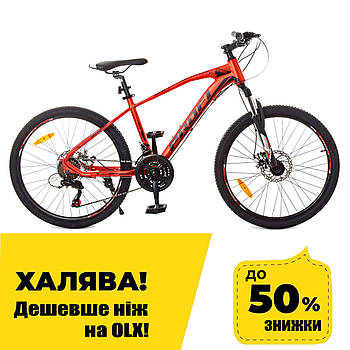 Спортивний велосипед 24 дюйми (рама 15", 21 швидкість) Profi G24VELOCITY A24.2 Червоно-чорний