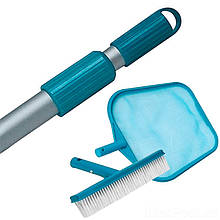 Сачок і щітка з телескопічною ручкою Intex 29054-3, для очищення басейну