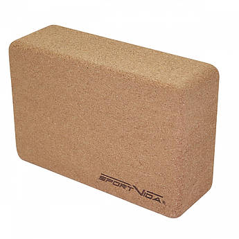 Блок для йоги з пробкового дерева SportVida SV-HK0316 .