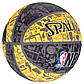 М'яч баскетбольний Spalding NBA Graffiti Outdoor Grey/Yellow Size 7 ., фото 4