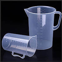 Кружка мірна з ручкою і з носиком 5000 мл (пластик). Мірний стакан.