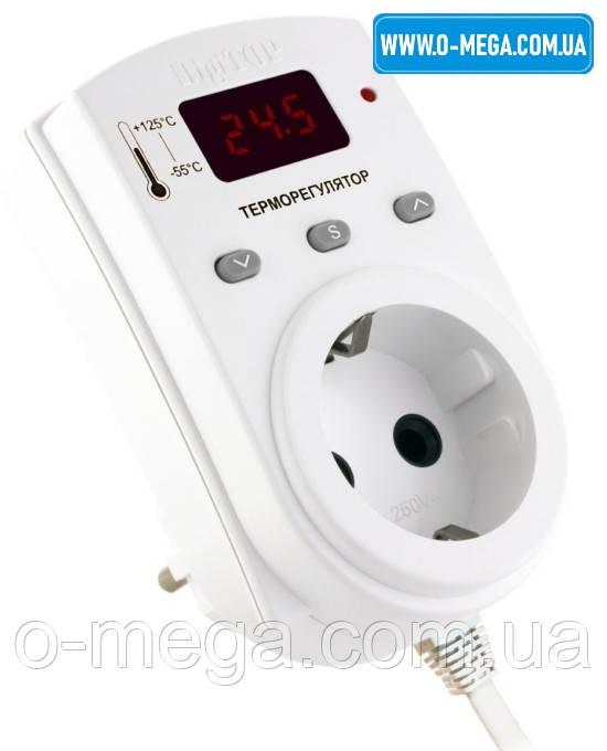 Терморегулятор DigiTOP TP-1 в розетку с заземлением 16A - фото 1 - id-p1623344172