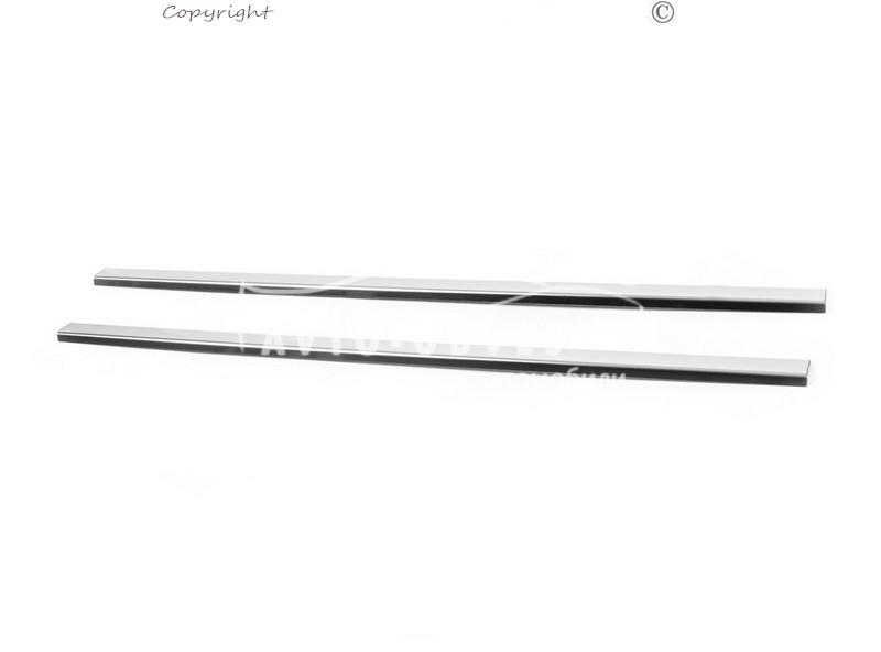 Зовнішня окантовка вікон Renault Kangoo 2008-2012 нерж 2 шт., фото 1