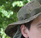 Панама із захистом шиї зелений цифровий ріпстоп, фото 3