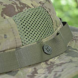 Панама із захистом шиї зелений цифровий ріпстоп, фото 7