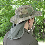 Панама із захистом шиї зелений цифровий ріпстоп, фото 8