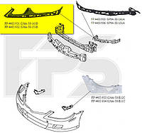 Крепеж переднего бампера Mazda 6 02-06 правый (1 см. рис.) (FPS) GJ6A50151B