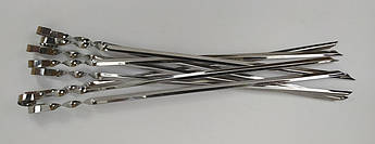 Шампур з нержавіюча сталь, розмір довжина 55 см, ширина 1.2 см, товщина 1.2 мм