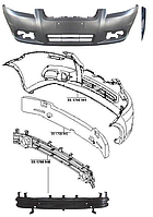 Передний бампер Chevrolet Aveo 06-11 (FPS) FP 1708 901-P 96648503