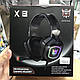 Навушники ігрові комп'ютерні MP3 ONIKUMA Gaming LED X8 Геймерські навушники з мікрофоном та LED підсвічуванням, фото 6