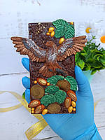 Шоколадная открытка Сладкий подарок мужчине на день рождения Шоколадка с орлом