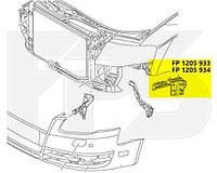 Крепеж переднего бампера левый Audi A4 B7 '05-08 (крыло-бампер) (FPS) 8E0807283E