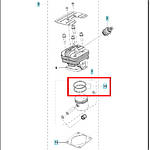 Кільце поршневе 1 шт. для травокосарки Husqvarna 331 R