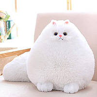 Мягкие игрушки - Толстый белый плюшевый кот- Детские плюшевые игрушки - Подарки на день рождения