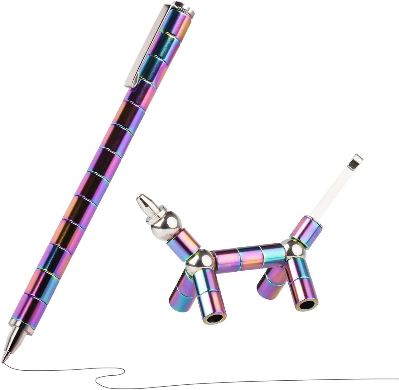 Іграшкова ручка, декомпресійна магнітна металева ручка, багатофункціональна кулькова ручка