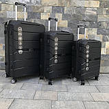 Дорожня сумка на 4х2 колесах Wings PP05 Чемодан з поліпропілену Валіза середня чемодан дорожный средний, фото 7