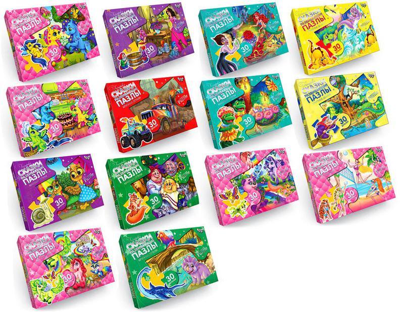 Дитячі пазли Максі 30 ел. с.6, с.7 Danko Toys Mx30-06/ Mx30-07-01,02…16 великі розвиваючі для дітей