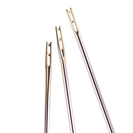 Голки для шиття #304 без вушка самозатяжні для людей зі слабким зором 12 шт. / уп., фото 3