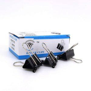 Бійндер 19 мм, упаковка 12 шт, металевий, міцний (ST00547)