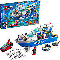 Конструктор LEGO City Police Patrol Boat Крутая полицейская игрушка для детей, новинка 2022 г. 276 шт.