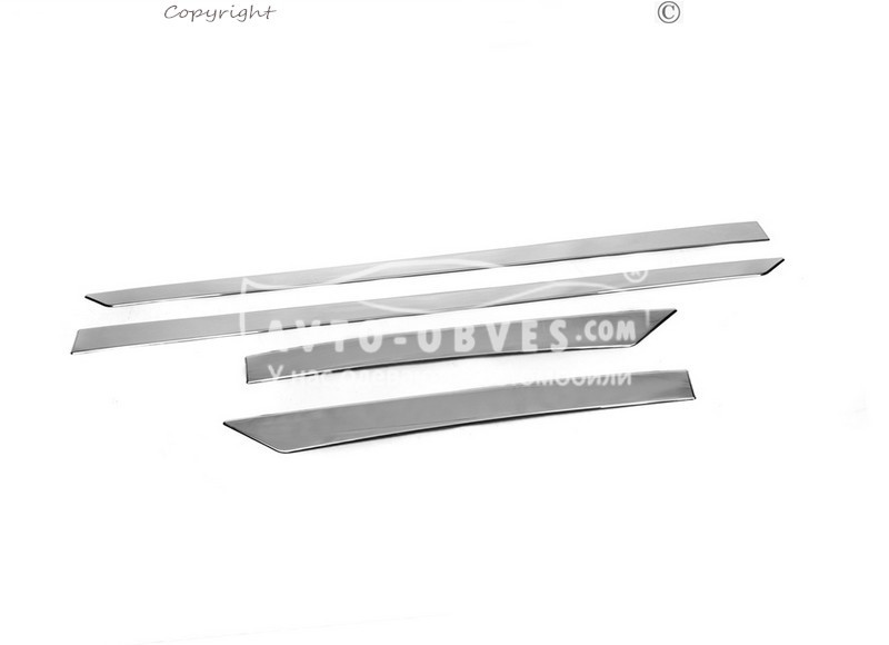 Накладки на молдинги дверей Nissan Qashqai 2014-2017 нерж, фото 1