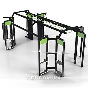 Мультистанція для функціонального тренінгу Q6022 (спорткомплекс, кросовер, вантажно-блочний тренажер)