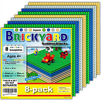 Развивающие игрушки - Детский конструктор - Строительные блоки Brickyard Совместимая с Lego опорная плита
