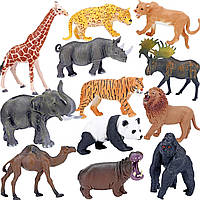 Сафари фигурки животных игрушки, реалистичные Jumbo дикие животные зоопарка фигурки большие пластиковые африка