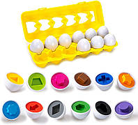 Игрушка-яйцо, соответствующее цветам и формам - обучающая игрушка для малышей по сортировке форм и цветов