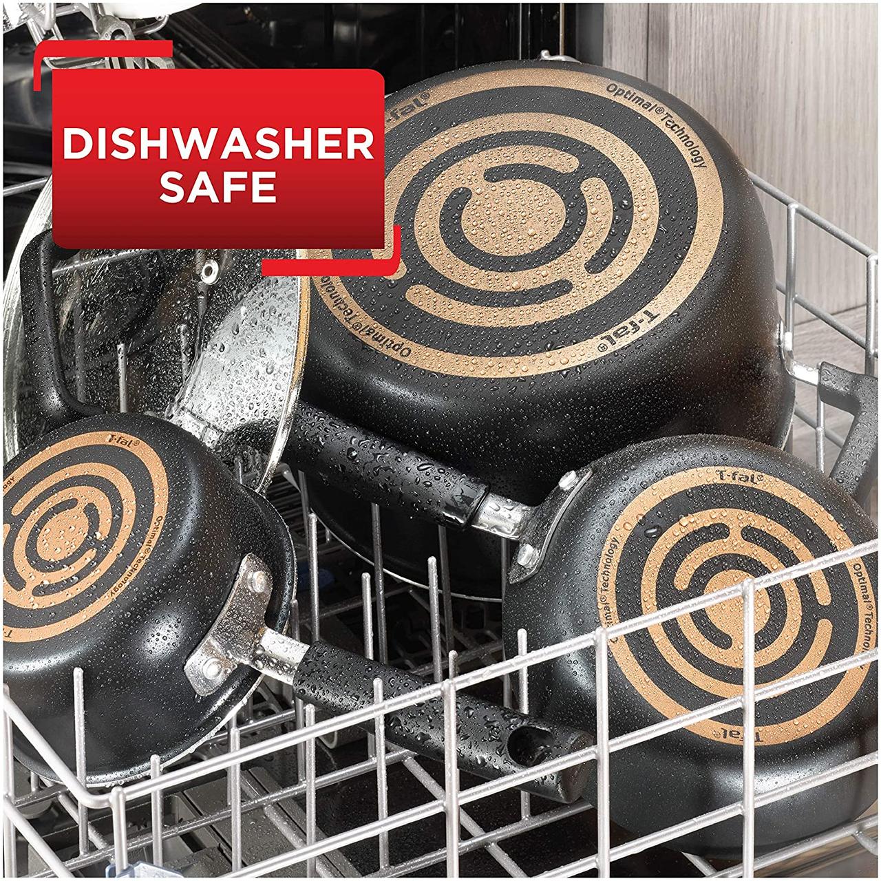 Набор кухонной посуды Тефаль с антипригарным покрытием для посудомоечной машины, 12 предметов - фото 5 - id-p1623377055