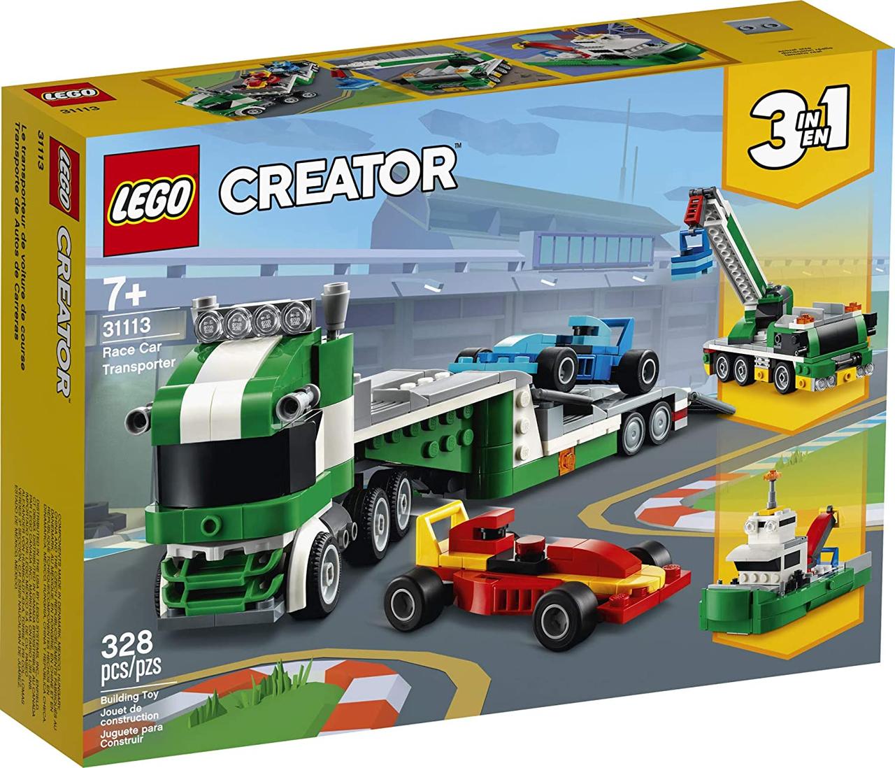 LEGO Creator Транспортувальник гоночних автомобілів 328 деталей (31113)