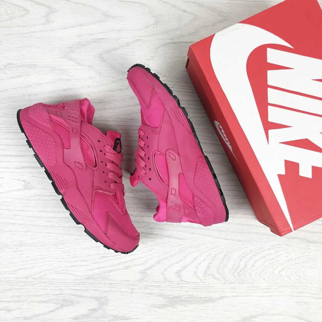 Купить Женские кроссовки Nike Найк Huarache, малиновые. 36, цена 1210 ...