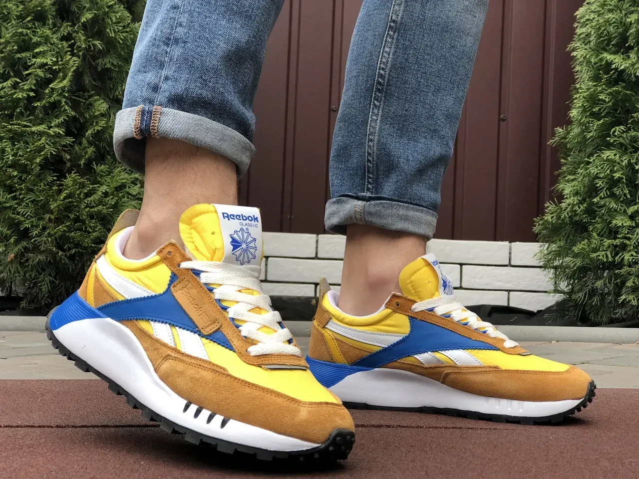 Reebok freestyle sales femme jaune