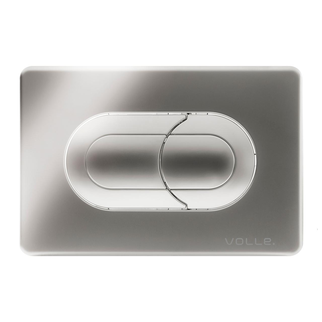 Кнопка зливу для інсталяції VOLLE подвійна матована хром 115448 221132, фото 1