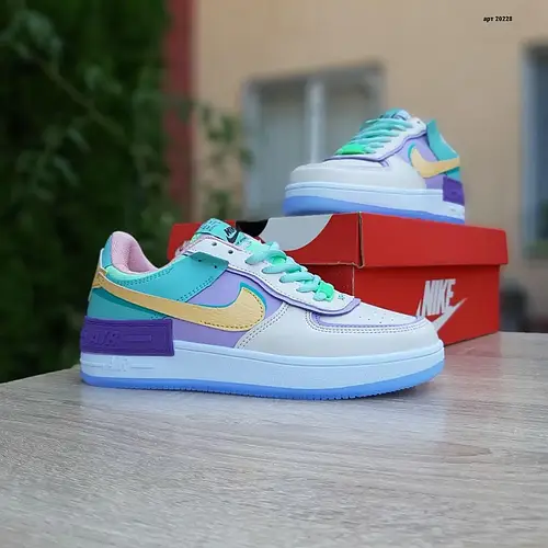 Женские кроссовки Nike Найк Air Force 1 Shadow, кожа, разноцветные 36 ...
