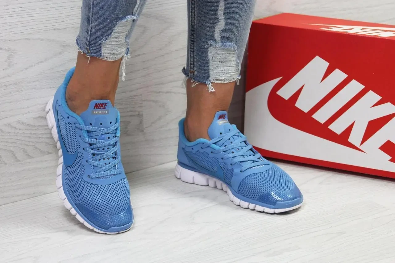 Женские кроссовки Nike Найк, голубые. Код товара Д - 5430 36, цена 1280 ...